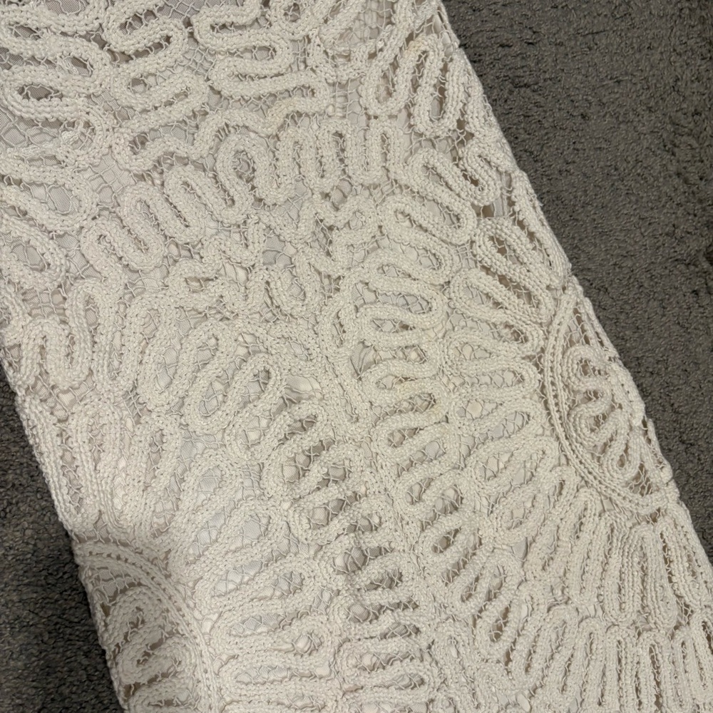 Simkhai New Elise Crochet Long Dress In White Size 12 $1,295.00 - Picture 11 of 16